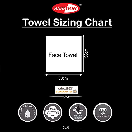 Sassoon Anatolia 4 Piece Cotton Face Towel/Hanky in 500 GSM (30cm X 30cm) - Cocoa-Rust - Image 5