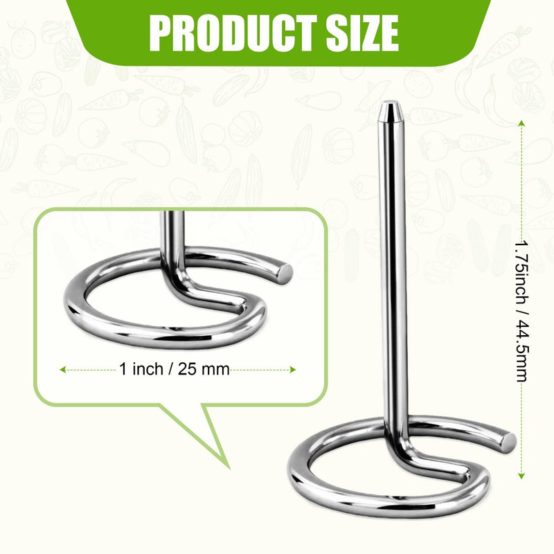 senkap 60 Pcs Reusable Stainless Steel Mini Skewers,Round BBQ Skewer 1.75 Inch,Air Fryer Skewers,Upgrade Your BBQ Game with These Metal Pins for Grilling Steak Bites, Bacon, and Fruit on Party Platters - Image 3