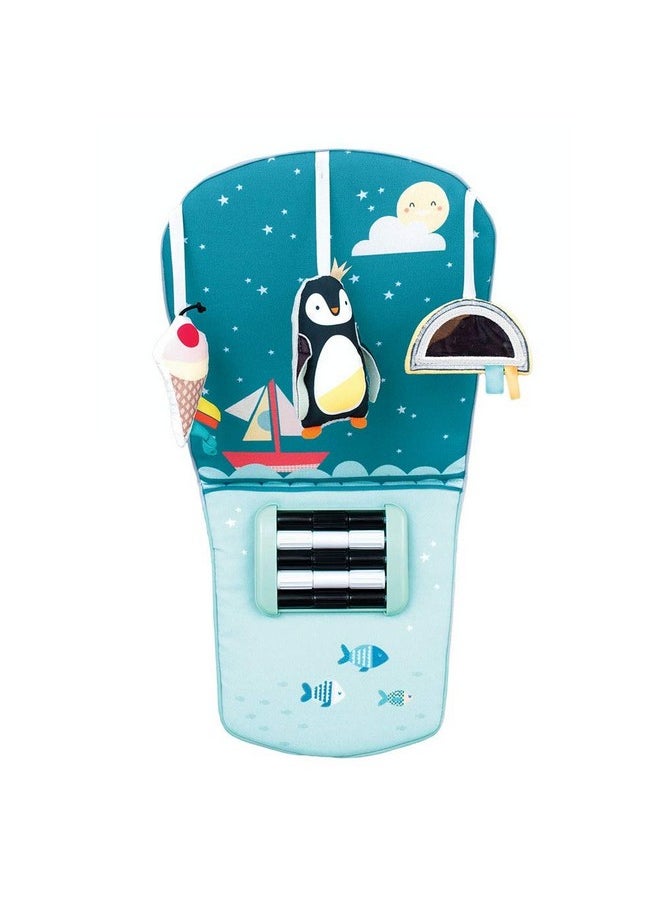 Taf Toys Infant Car Toy Travel Activity Center Baby Car Seat Toys for Babies 0-6 Months Arch with Mirror, Rattle, Teether Hanging Toy for Baby Infant 0-6-12 Months, Sensory Gift  - Image 4