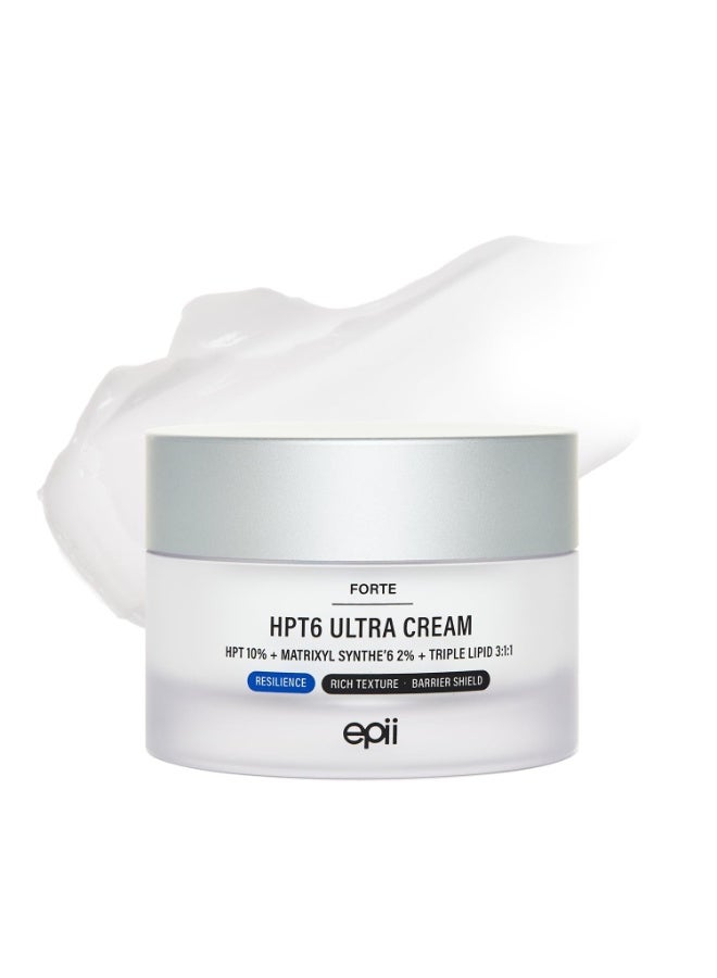 epii HPT6 Ultra Cream 10% - Firming Face Moisturizer with 10% HPT Complex & 2% Matrixyl Synthe'6 - Plumping Anti Aging Cream for Loss of Firmness, Hollow-Looking Skin & Deep Hydration, 50mL - Image 1