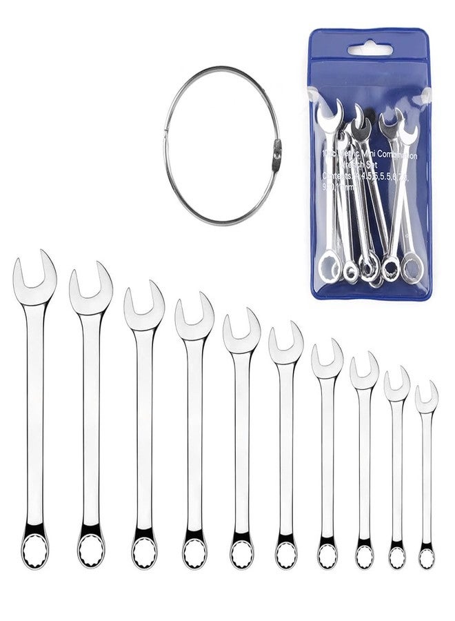 Ldirect Mini Wrench Set Open End Wrench Combination Wrench Small Wrench Set, Metric and SAE (MET) - Image 1