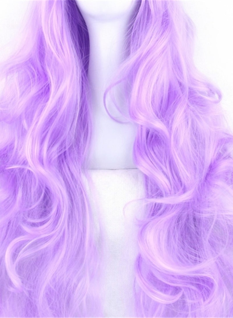 80cm anime long curly hair high temperature silk curly hair cosplay wig costumes dress up wig - Image 3