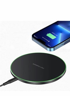 SYOSI 20W Max Fast Wireless Charging Pad Qi Certified for iPhone 13/12/SE/11/X Pro/2 15W Charge Mats Samsung S22/S21/S20/Note 20/10 Galaxy Buds/Buds+ (20W-Black)  - Image 1