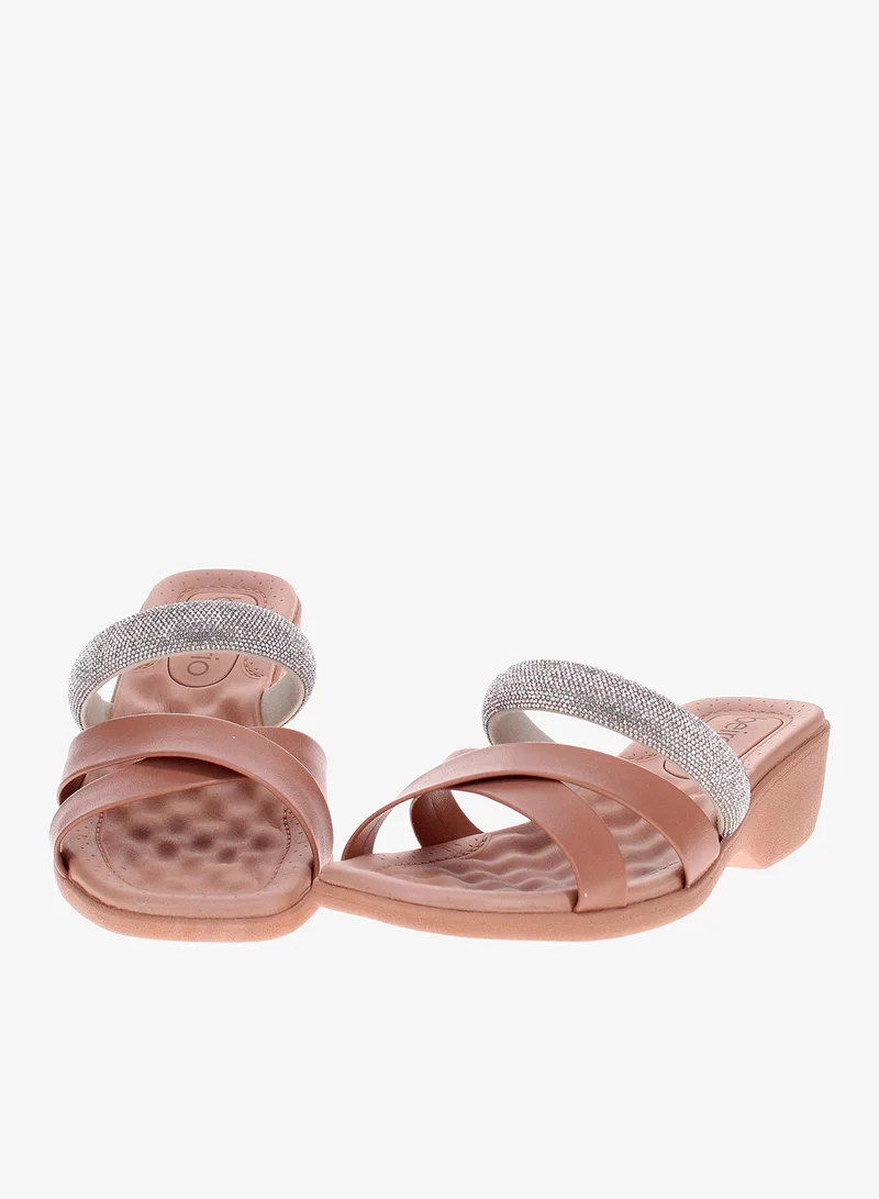 Beira Rio Nude Beira Rio Women’s Flat Summer Footwear – Lightweight Slip-On Comfort with Stylish Casual Design for Women | Best Price UAE