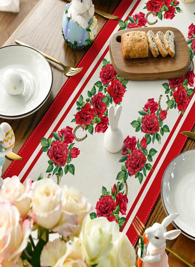 Yarcooly Kentucky Decorations Kentucky Table Runner Horse Racing Party Favors Kentucky Decorations and Supplies for Home Party Table - Image 2