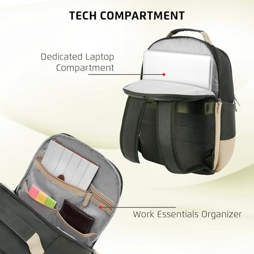 Safari Dart 3 24L College backpack, 2 compartments, 17" laptop compatible, Smart trolley sleeve, Front pocket, college backpack bags for women and men, travel bag, Ideal for Students, Color - Olive - Image 2
