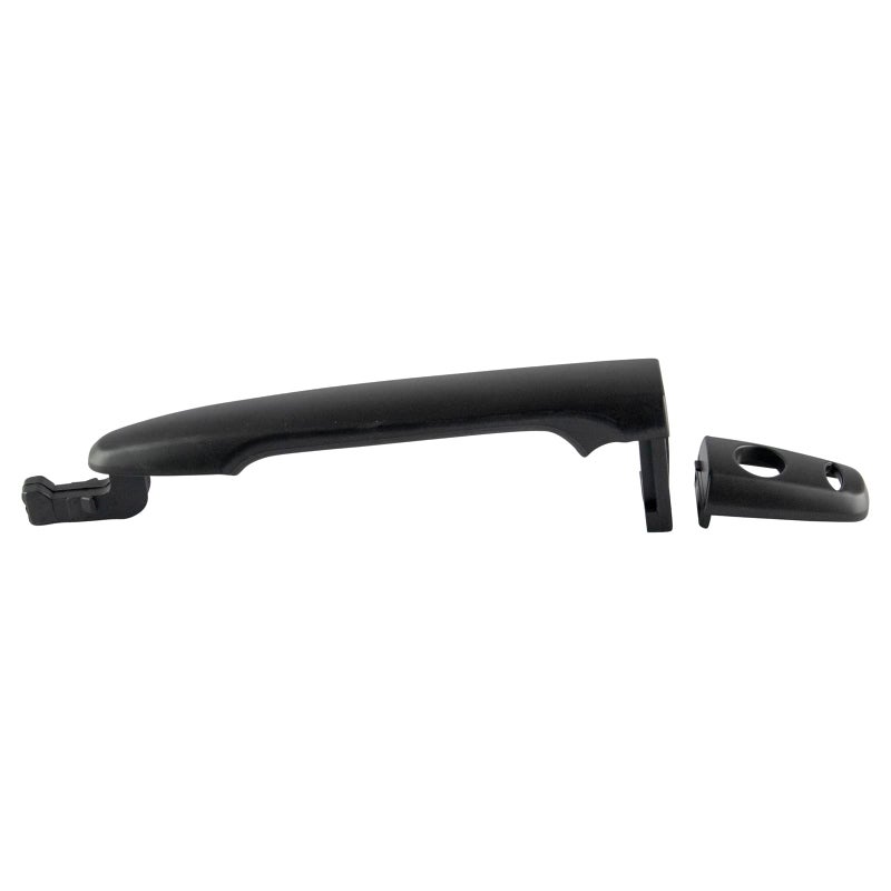 TRQ Front Left Exterior Door Handle Without Smart Entry System Black Drivers Side Compatible with 20082017 Mitsubishi Lancer 20072017 Outlander 20112017 Outlander Sport