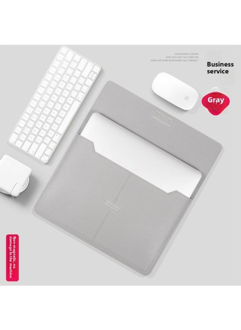 Notebook 15-inch Inner Bag For Huawei Mate 14-inch For Apple Macbook Ultra-thin Storage Bag Computer Bag-Color:Grey (without Accessories Package)-Applicable Model:11/12 Inches