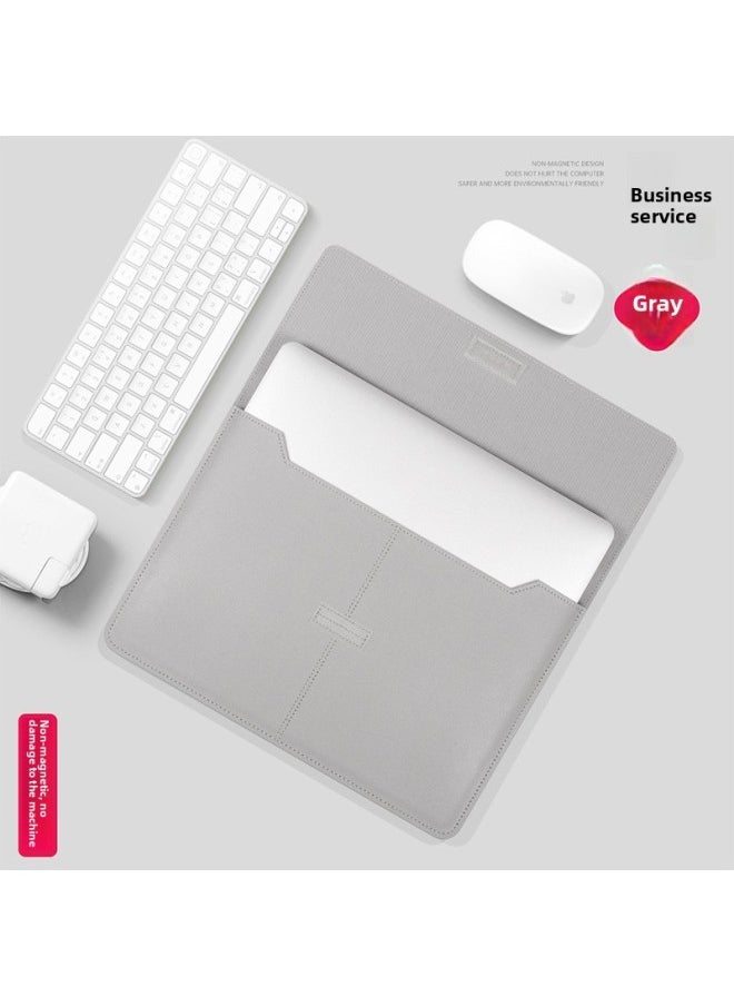 Generic - Notebook 15-inch Inner Bag For Huawei Mate 14-inch For Apple Macbook Ultra-thin Storage Bag Computer Bag-Color:Grey (without Accessories Package)-Applicable Model:11/12 Inches - Image 1