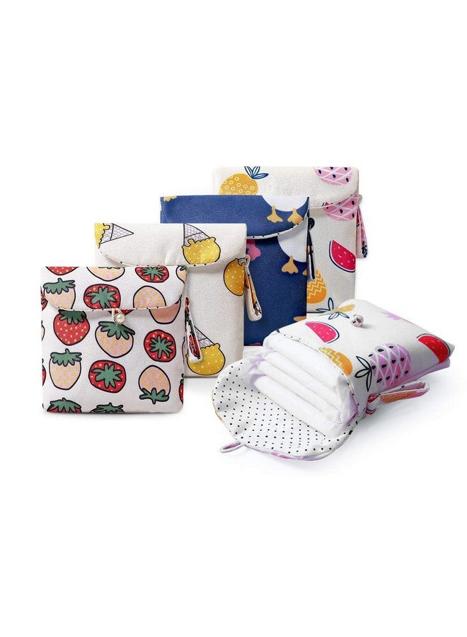 Instakart 1 Pcs Portable Sanitary Napkins Bag | Travel Pad Storage Bag For Cosmetic Jewellery Menstrual Cup Pouch Holder Organizer Women And Girls (Assorted Color) - Image 1
