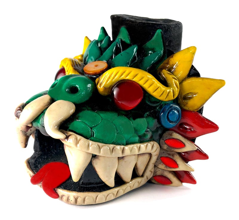 ELTRICOLOR صفارة أزتيك إلترicolor - صفارة أزتيكية - صفارة كويتزالكواتل الصاخبة - صوت أزتيكي مخيف 125+ ديسيبل - Image 1