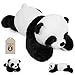 JellyMallow 5 lbs 24 Weighted Stuffed Animals Panda Plushie Cute Panda Weighted Plush Pillow Giant Stuffed Animals for Kids Adults - Image 4