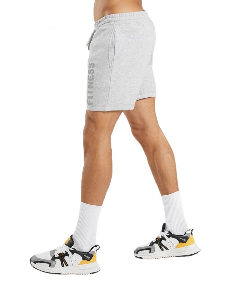 hotfits Men's Grey Training Rest Day Cotton Regular Shorts -L - Image 2