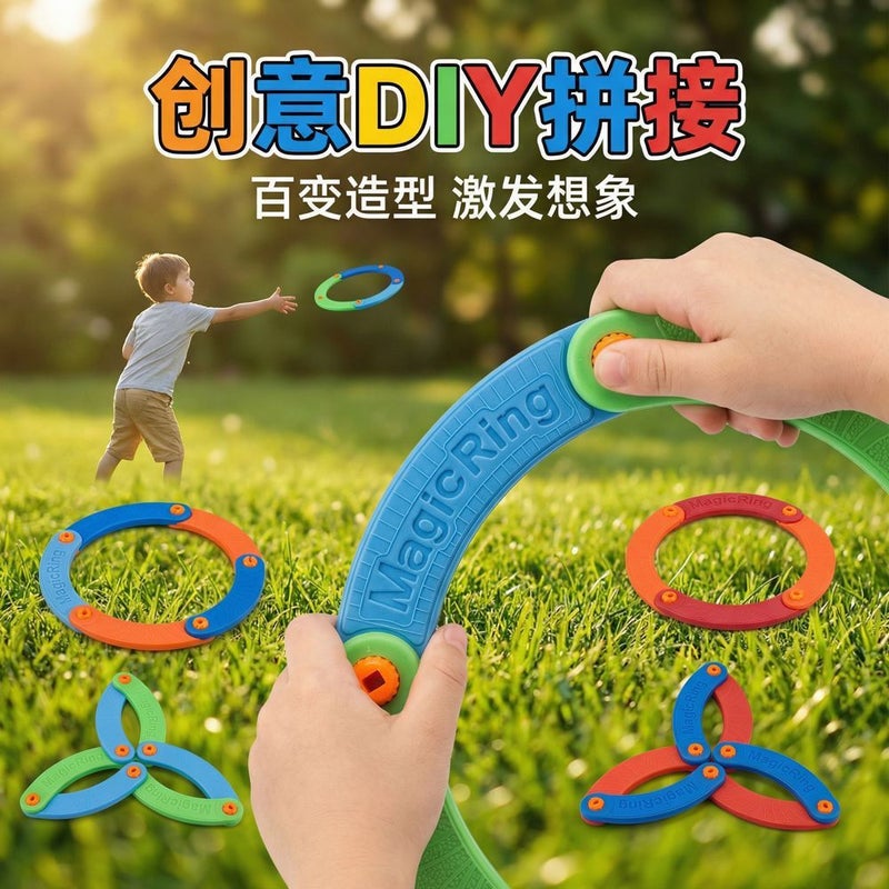 Creative Sound Flying Ring EVA Soft Foldable Frisbee Outdoor Toy for Kids - Image 4
