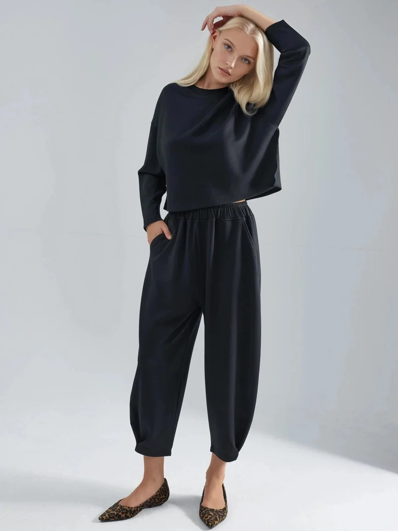 HICCUP Modal Touch Blouse & Salwar Pants Co-ord Set Bersan Collection