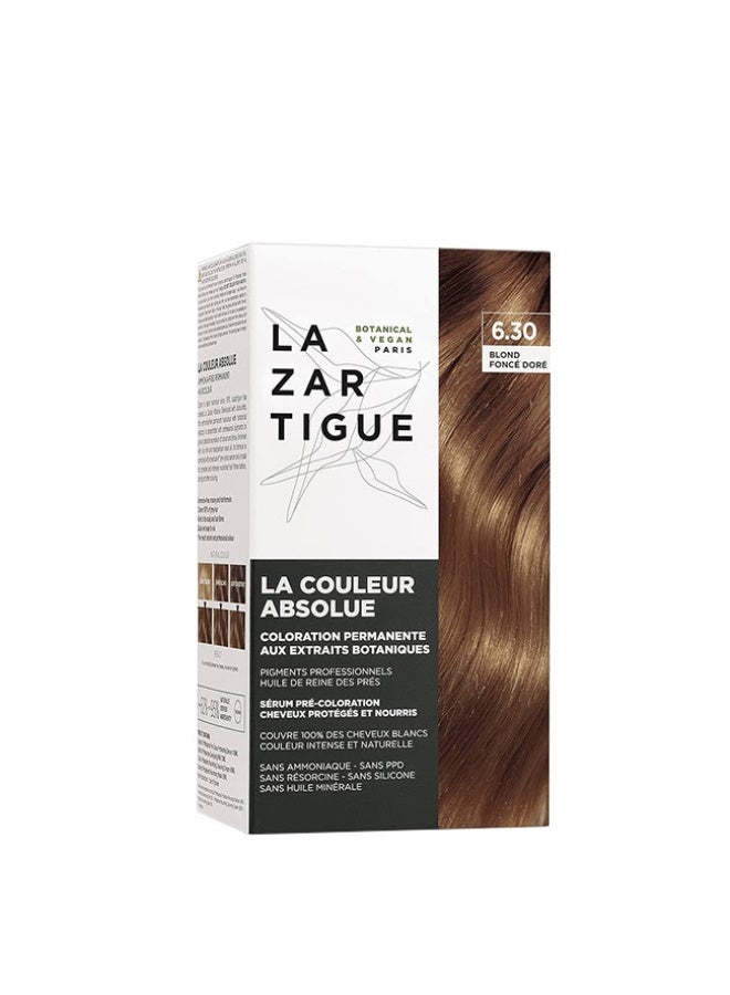 Lazartigue La Couleur Absolue Permanent Haircolor 6.30 Dark Golden Blonde - Image 1