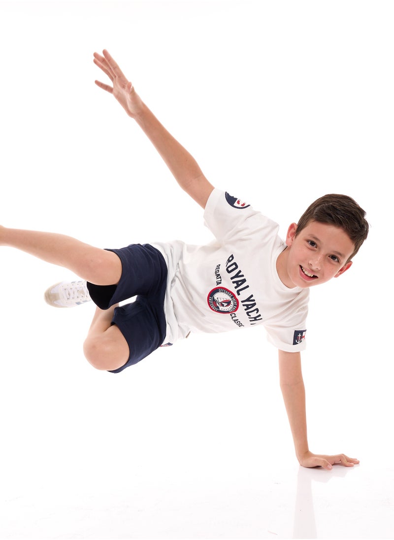 Boys 2-Piece Set: T-Shirt & short for (6-12 Years) Off-White -Navy - pzsku/ZD727CF8F98B2103A786AZ/45/_/1723127939/baca725d-d314-42d2-8885-5230b0a56710