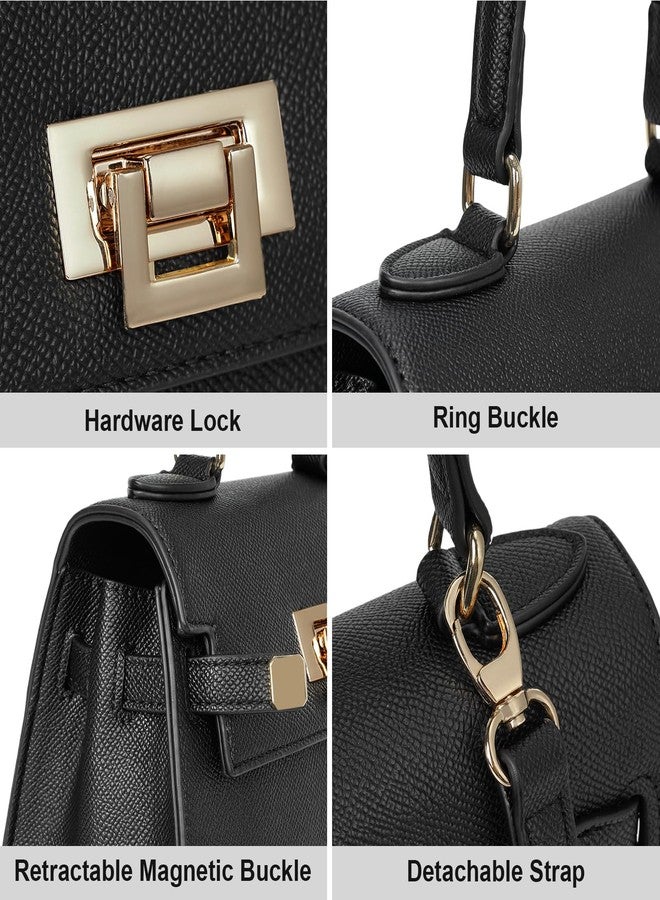 YFGBCX Mini Satchel Bag Top Handle Purse for Women Small Crossbody Bag Handbag Designer Purse with Detachable Strap - Image 4