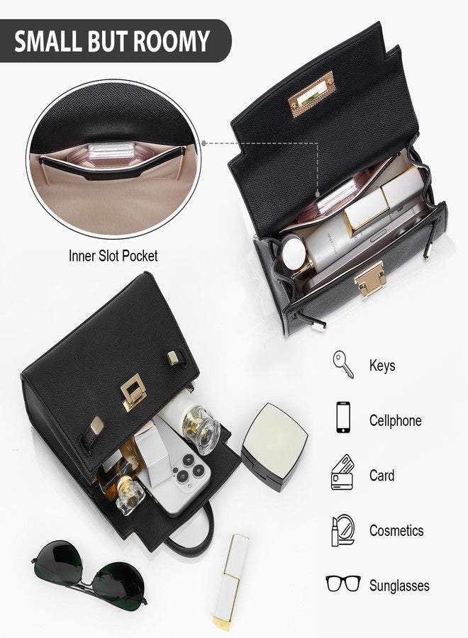 YFGBCX Mini Satchel Bag Top Handle Purse for Women Small Crossbody Bag Handbag Designer Purse with Detachable Strap - Image 5