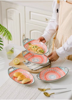 شور لوحات عشاء من 4 قطع، بيتزا بان  27.8x16x5 سم  - Image 4