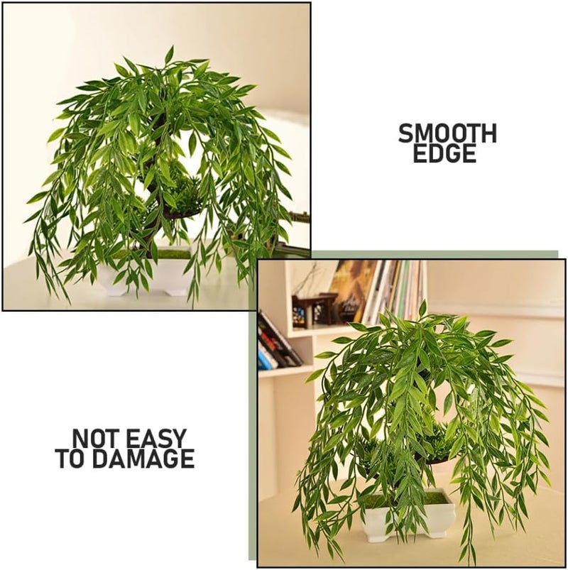 1Pc Simulated Pine Bonsai Plant Ornament Indoor Potted Decor for Office Bookshelf Windowsill Easy Care Faux Greenery for Home Vitality Atmosphere - Image 3