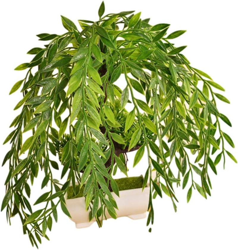 1Pc Simulated Pine Bonsai Plant Ornament Indoor Potted Decor for Office Bookshelf Windowsill Easy Care Faux Greenery for Home Vitality Atmosphere - Image 1