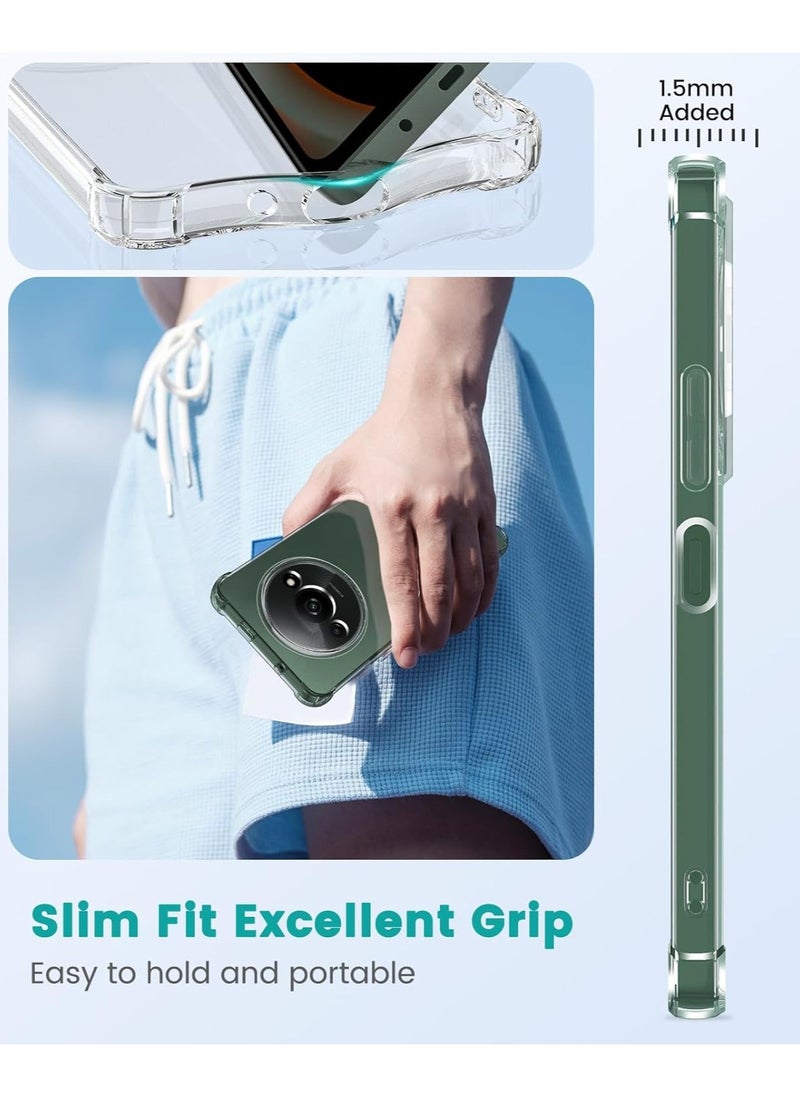 Case for Xiaomi Redmi A3 Soft TPU Clear Cover Lightweight Shock Protective Cover with Camera Protection Designed for Redmi A3