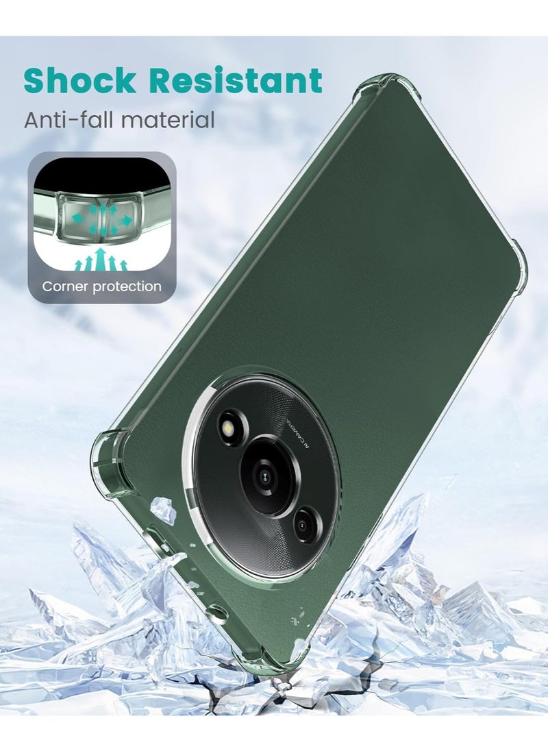 Case for Xiaomi Redmi A3 Soft TPU Clear Cover Lightweight Shock Protective Cover with Camera Protection Designed for Redmi A3