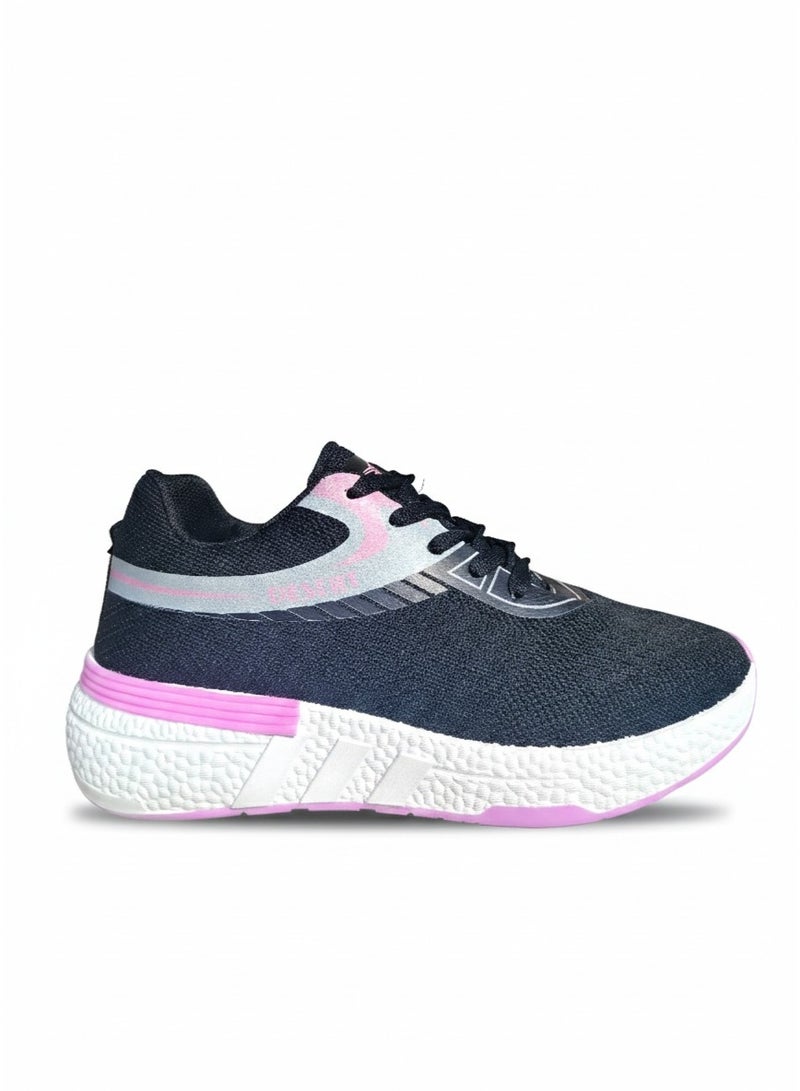 Women's Sportive Knit Sneakers – Stylish Printed Design