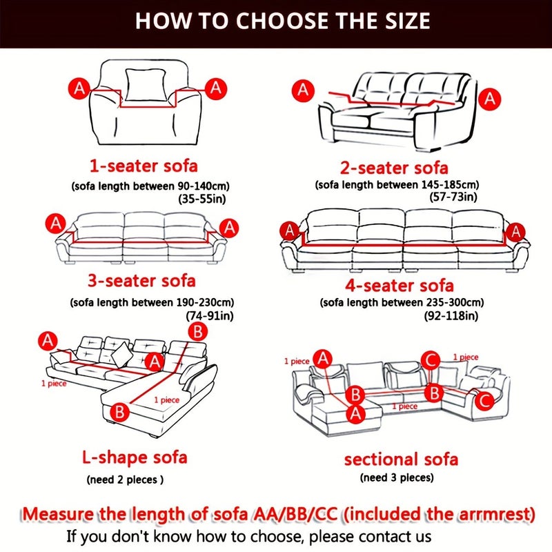 Elastic Sofa Cover Full Protection All Season Universal Printed Double 57x73 Inch Fabric Dust Protector Module Color - Image 3