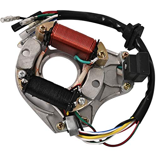 Trkimal Complete Electrics Wiring Harness Stator Coil CDI Switch lock Ignition Switch Solenoid Relay Spark Plug for 4 Stroke ATV 50cc 70cc 110cc 125cc Pit Quad Dirt Bike Go Kart - Image 4