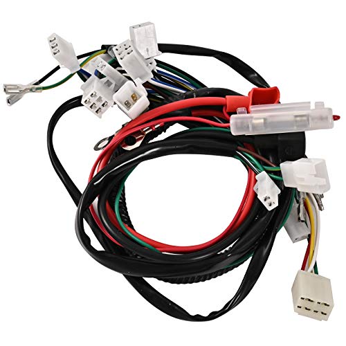Trkimal Complete Electrics Wiring Harness Stator Coil CDI Switch lock Ignition Switch Solenoid Relay Spark Plug for 4 Stroke ATV 50cc 70cc 110cc 125cc Pit Quad Dirt Bike Go Kart - Image 3