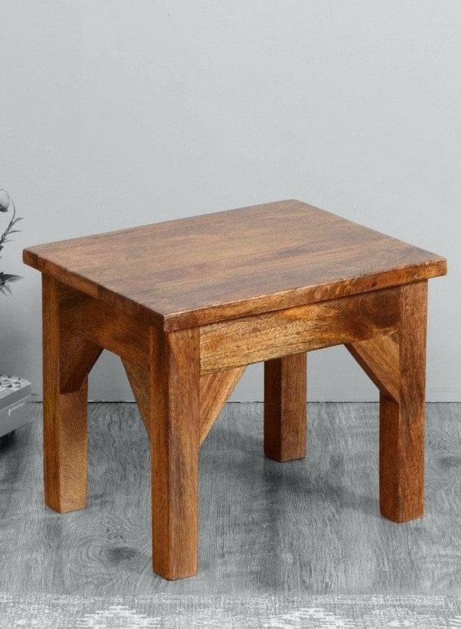 Ogesta Wooden One Step Stool for Kitchen Seating Stool Potty Training Stool Portable Sturdy Bedside Safe Step Stool for High Beds Kids Adults 100 Kg Bearing Capacity - Image 2