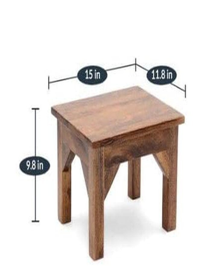 Ogesta Wooden One Step Stool for Kitchen Seating Stool Potty Training Stool Portable Sturdy Bedside Safe Step Stool for High Beds Kids Adults 100 Kg Bearing Capacity - Image 3