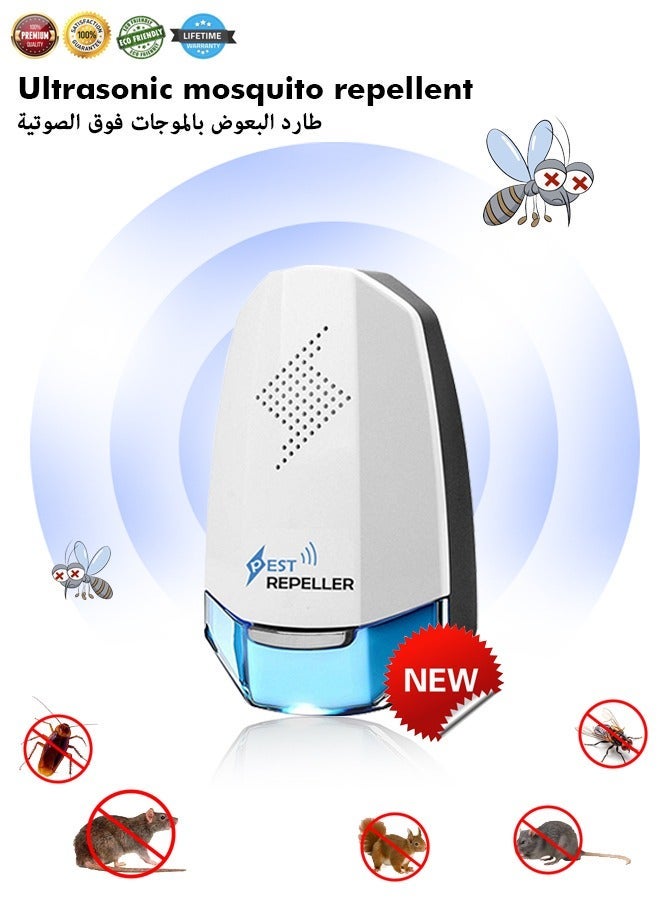 Electronic Rodent and Insect Repeller Device, Ultrasonic Pest Conttol Plug, Electronic Insect Defender, Indoor Reject