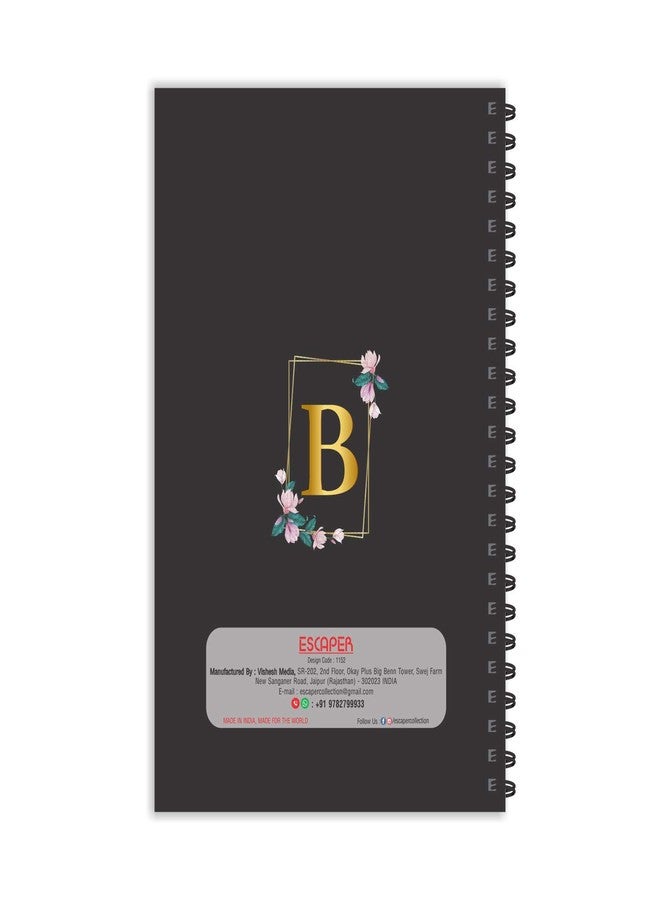 ESCAPER B Letter Diary, Ruled - A5-8.5 x 5.5 inches B Initial Diary, B Alphabet Diary, Diary Notepad, Diary for Office, Diary for Gift, diary small size, Diary a5 - Image 2