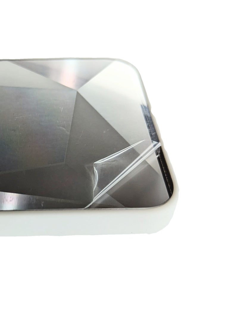 هيكسابيكس سامسونج A24 القضية، واقية بلينغ مرآة الماس غطاء الهاتف القضية لسامسونج A24 الفضة - Image 2