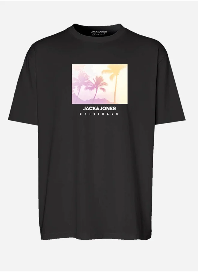 JACK & JONES Graphic Print Short Sleeve T-Shirt