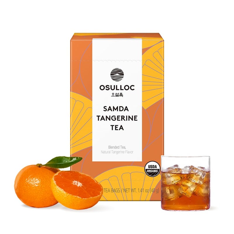 OSULLOC Tangerine Tea Fresh Jeju Tangerine Flavor Iced tea bags Fruit tea Blend Premium Teabags from Jeju Island 20 count - Image 3