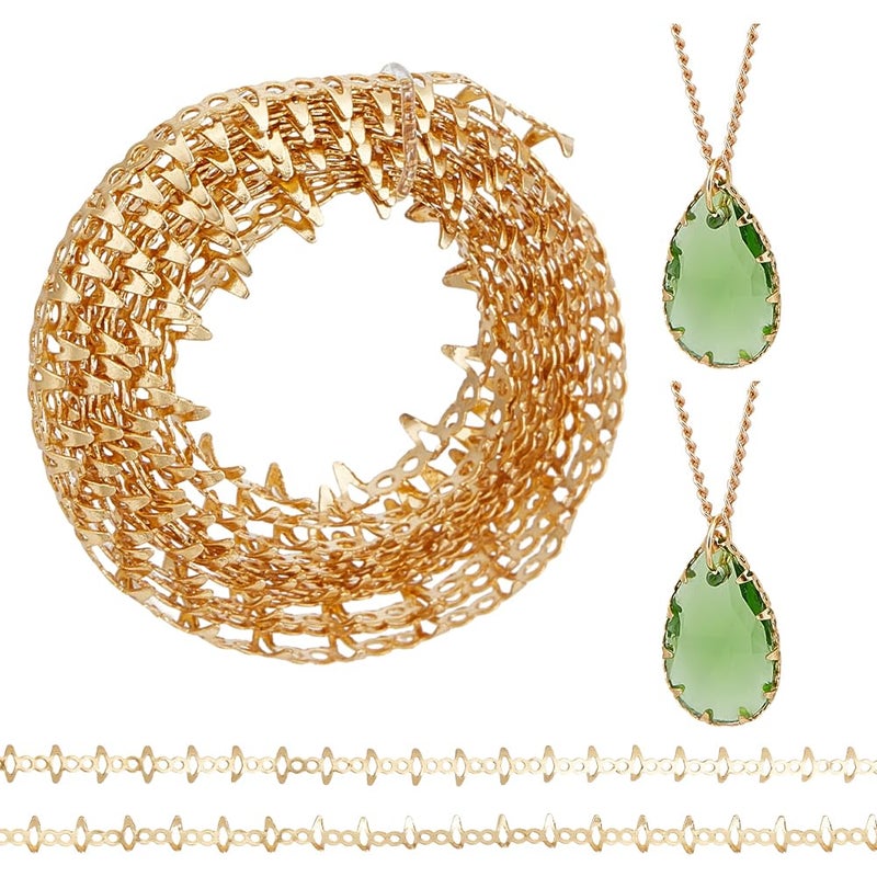 PH PandaHall 3.2 Yards 18K Gold Plated Gallery Wires, Jewelry Bezel Strip Copper Craft Wire Golden Metal Gemstone Bezel Wire for DIY Handmade Necklace Earring Bracelet Jewelry Making Women - Image 1