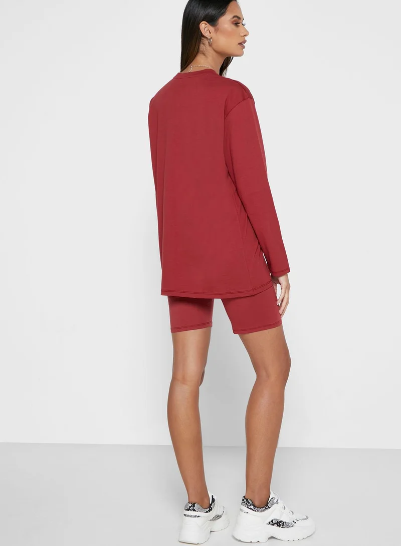 Ginger Loose Fit T-Shirt & Shorts Set