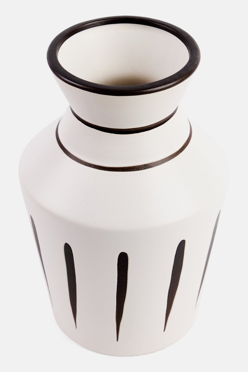 Muy Mucho Handmade Ceramic Vase, White  - Image 2