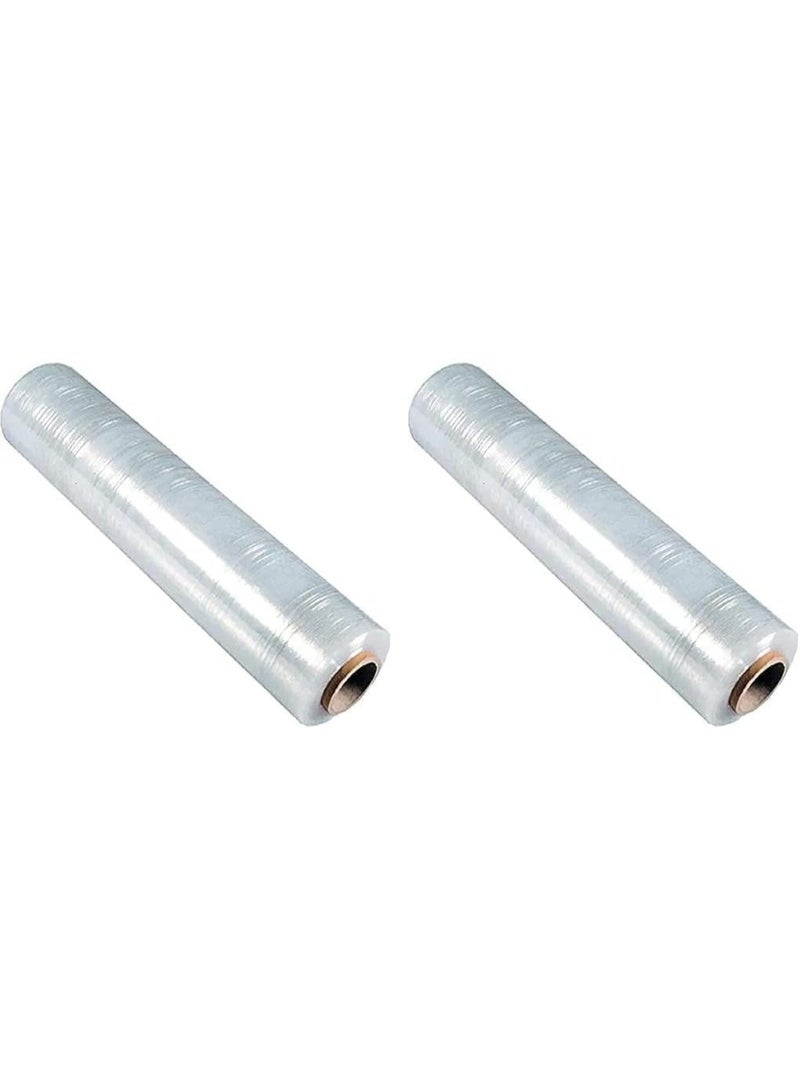 Industrial Heavy Duty Pallet Wrapping Stretch Film Roll - Clear (Pack of 2) - Image 1
