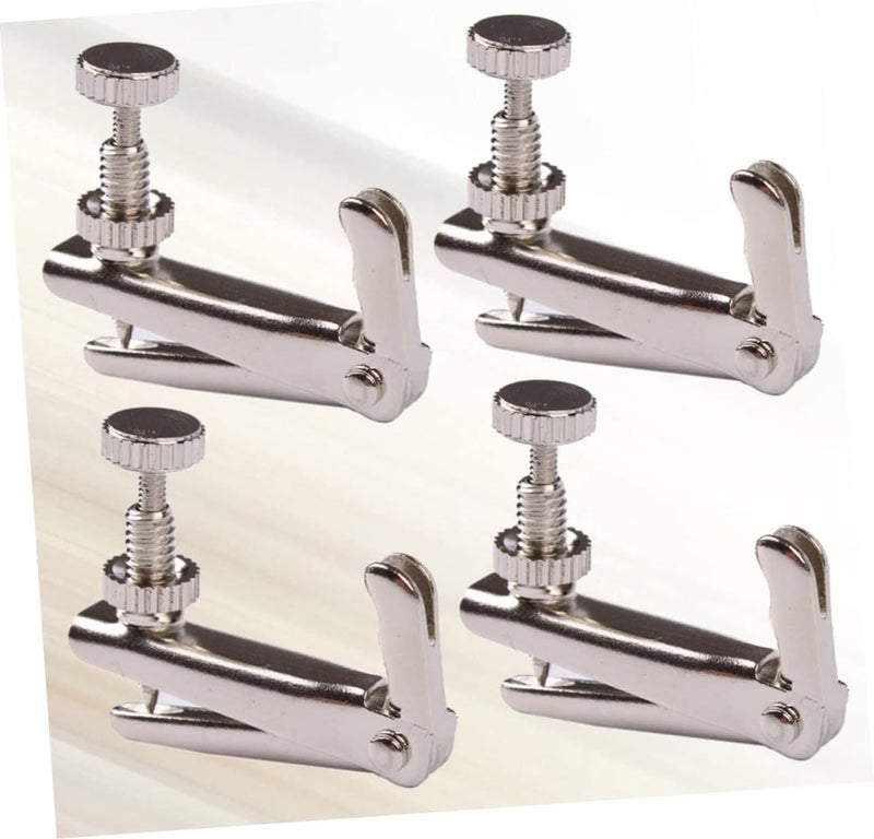 4Pcs Violin String Fine Adjuster Tuners Easy Installation Precision Tuning for Violins Durable Silver Construction for Musicians - Image 5