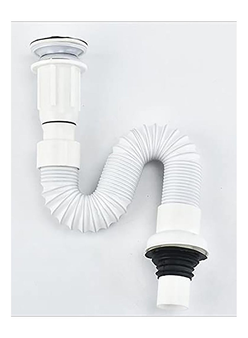 Captaintech Expandable Sink Drain Pipe, Bathroom and Kitchen Sink Drain Pipe, 15-31 Inch Universal Sink Pipe, Bathroom Washbasin Kitchen Sink Drain Pipe Assembly - Image 2