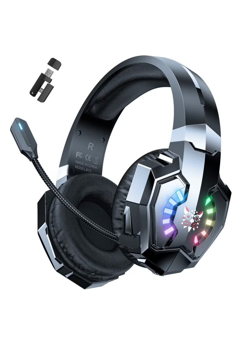 onikuma B15 2.4G Wiredless Bluetooth Three-Mode Gaming Headset Wireless Gaming Headset - Image 2