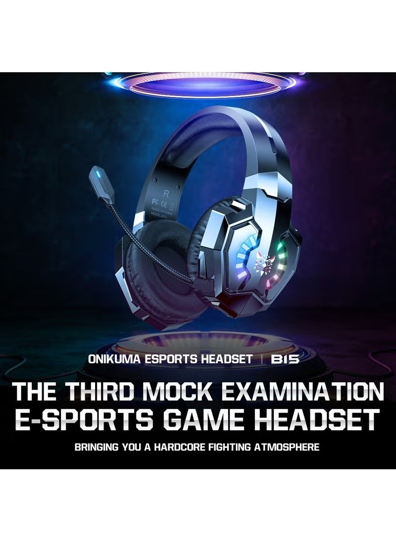 onikuma B15 2.4G Wiredless Bluetooth Three-Mode Gaming Headset Wireless Gaming Headset - Image 3