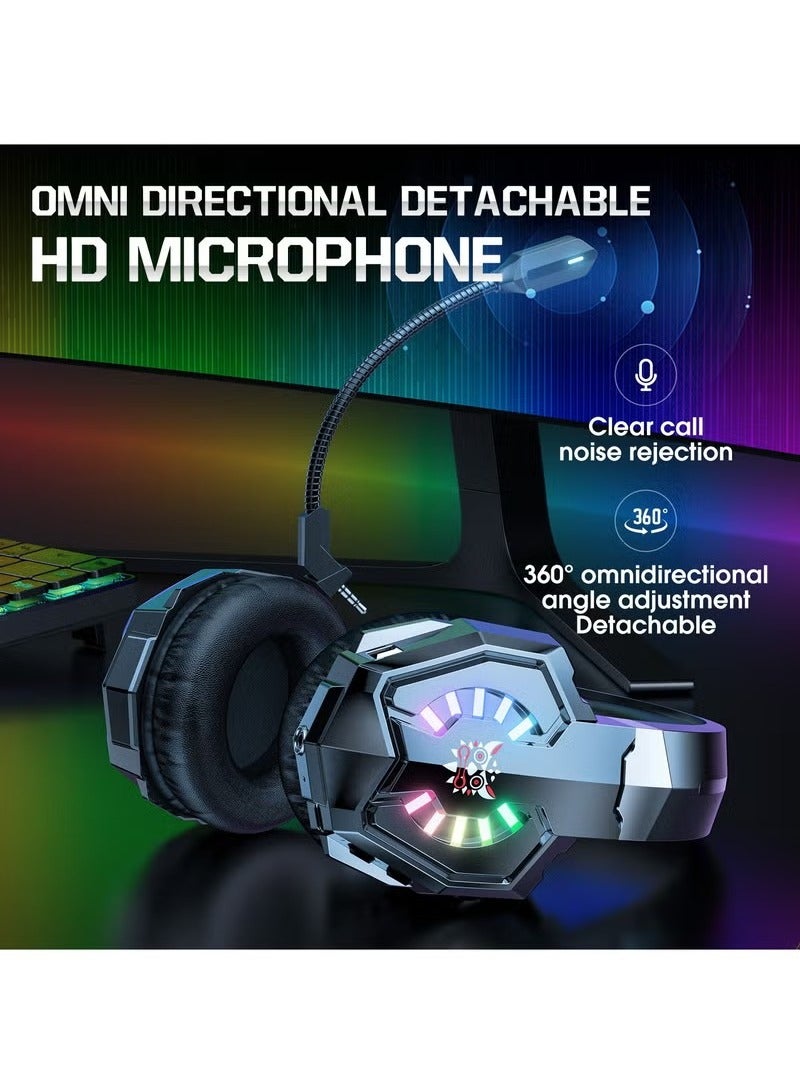 onikuma B15 2.4G Wiredless Bluetooth Three-Mode Gaming Headset Wireless Gaming Headset - Image 4