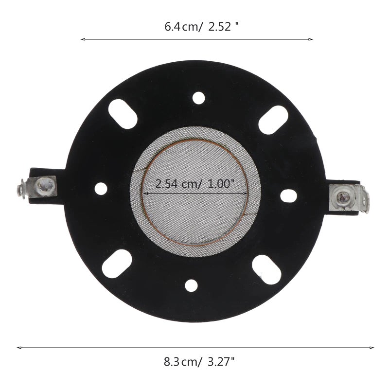 أسود 25 5 مم غطاء حريري مكبر صوت صوتي مجموعة إصلاح ملف صوتي مع تقاطع كهرضغطية - Image 5