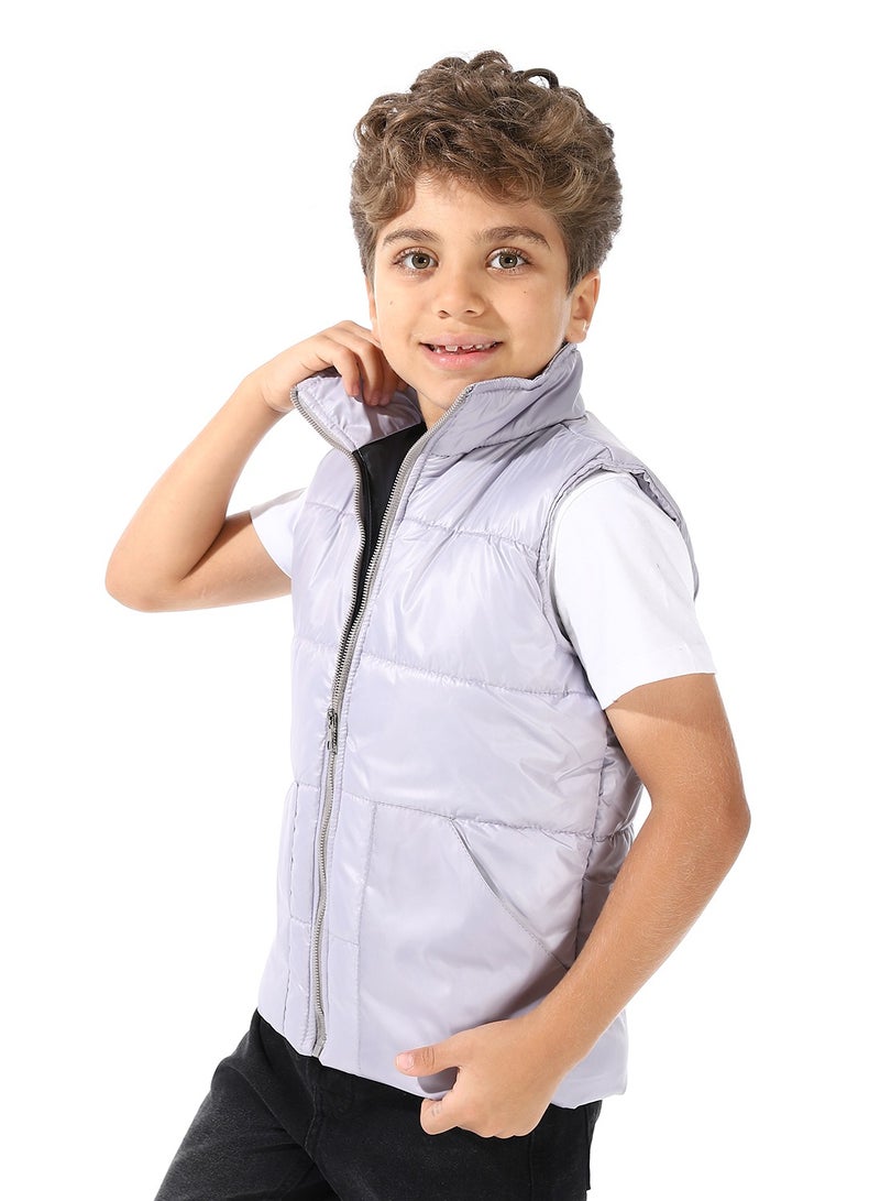 Andora Turtle Neck Bomber Vest For Boys - Image 2